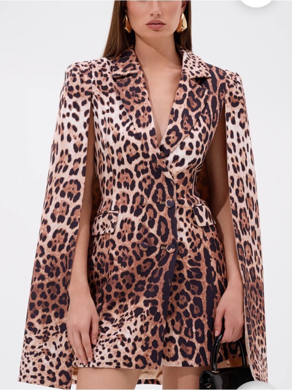 New Akira AMINAH LEOPARD PRINT BLAZER DRESS - Picture 7 of 16